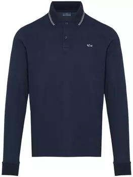 Paul & Shark рубашка поло с вышитым логотипом, синий