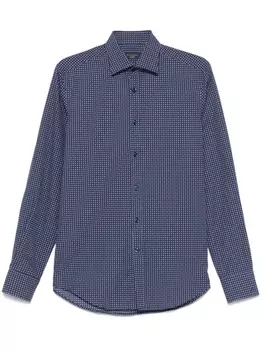 Paul & Shark рубашка с графичным принтом, синий