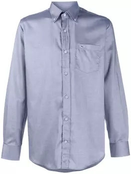 Paul & Shark рубашка с вышитым логотипом, синий