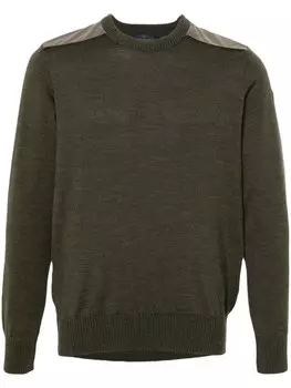 Paul & Shark свитер из вирджинской шерсти, зеленый