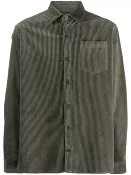 Paul & Shark вельветовая рубашка Save The Sea, зеленый