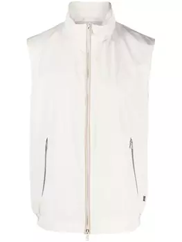 Paul & Shark жилет Save The Sea на молнии, нейтральный цвет