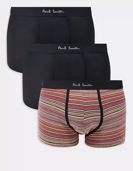Paul Smith 3 пары трусов с логотипом в нескольких цветах PS Paul Smith