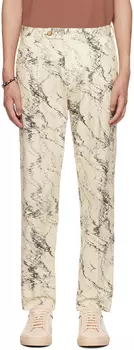 Paul Smith Белые брюки с принтом