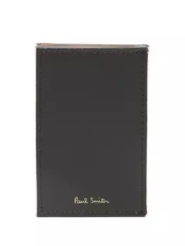Paul Smith держатель для карт с логотипом и печатью, коричневый