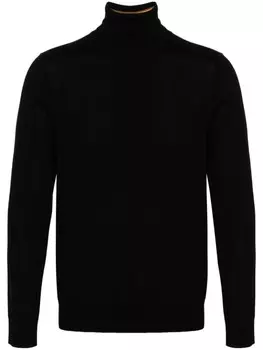 Paul Smith джемпер из мериносовой шерсти с высоким воротом, черный