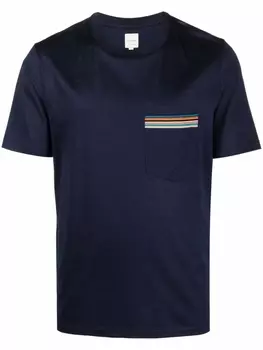 Paul Smith футболка с карманом, синий