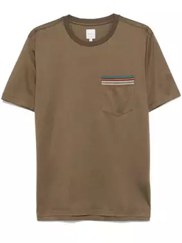 Paul Smith футболка в полоску, коричневый