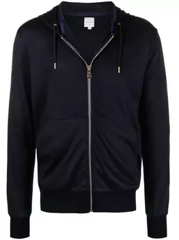 Paul Smith худи тонкой вязки на молнии, синий
