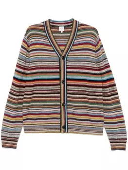 Paul Smith кардиган в полоску, красный