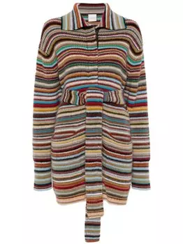 Paul Smith кардиган в полоску Signature Stripe, нейтральный цвет