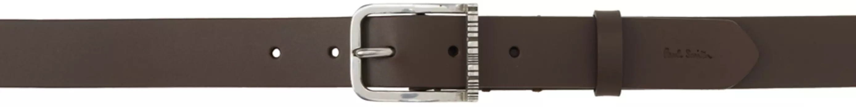 Paul Smith Коричневый ремень в полоску Shadow