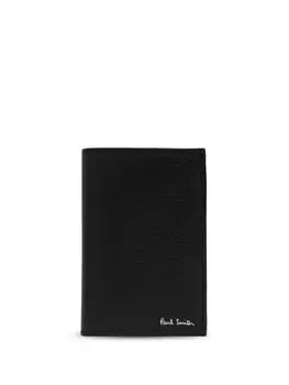 Paul Smith кожаный держатель карт с логотипом, черный