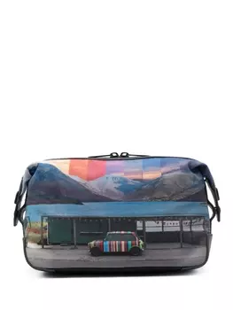 Paul Smith несессер с графичным принтом, черный