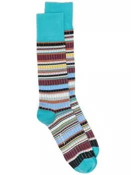 Paul Smith носки Signature Stripe, синий