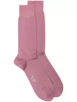 Paul Smith носки в рубчик, розовый