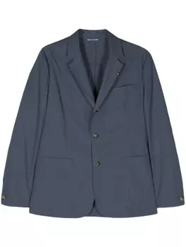 Paul Smith однобортный пиджак из органического хлопка, синий
