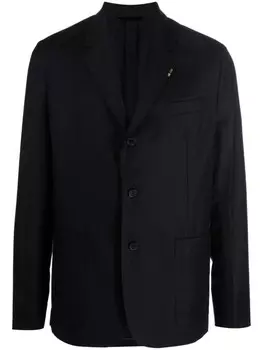 Paul Smith однобортный пиджак с заостренными лацканами, синий
