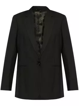 Paul Smith однобортный шерстяной блейзер, черный