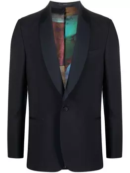 Paul Smith пиджак с лацканами-шалькой, синий