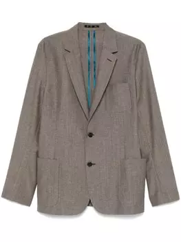 Paul Smith пиджак с заостренными лацканами, коричневый