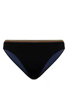 Paul Smith плавки бикини с полосками Signature Stripe, черный