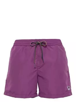 Paul Smith плавки-шорты с кулиской и узором Zebra, фиолетовый