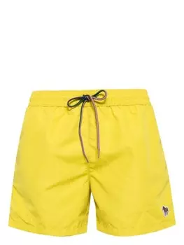 Paul Smith плавки-шорты с кулиской и узором Zebra, желтый