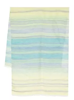 Paul Smith полосатый шарф, зеленый