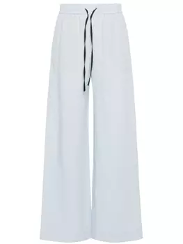 Paul Smith прямые брюки из льна, синий