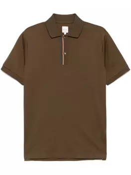 Paul Smith рубашка поло с короткими рукавами, коричневый