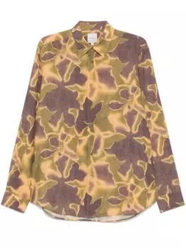 Paul Smith рубашка с абстрактным принтом, желтый