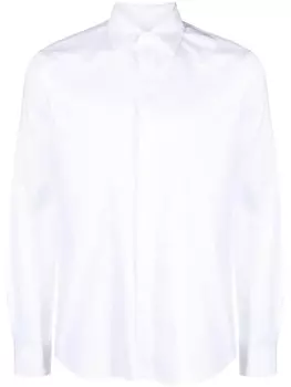 Paul Smith рубашка с отделкой в полоску, белый