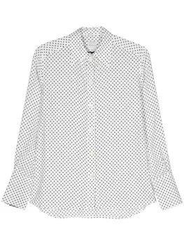 Paul Smith рубашка в горох, белый