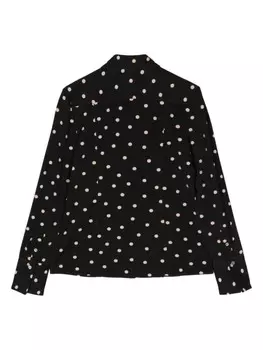 Paul Smith рубашка в горох с длинными рукавами, черный