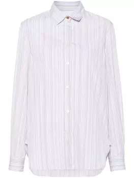 Paul Smith рубашка в полоску Artist Stripe, белый