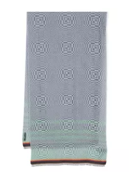 Paul Smith шарф Optical, синий