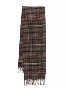 Paul Smith шарф с фирменной клеткой, зеленый