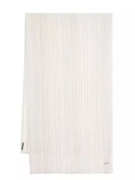 Paul Smith шарф Stitch Stripe, нейтральный цвет