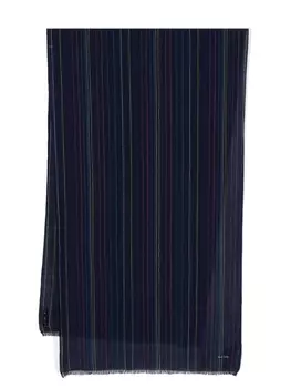 Paul Smith шарф Stitch Stripe, синий