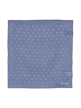 Paul Smith шарф в горох, синий