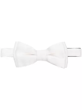 Paul Smith шелковый галстук-бабочка с контрастной отделкой, белый