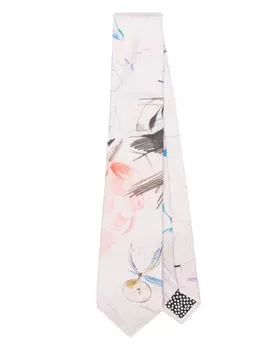 Paul Smith шелковый галстук Sketchbook Pages, розовый