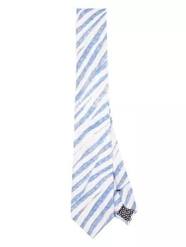 Paul Smith шелковый галстук в полоску, синий