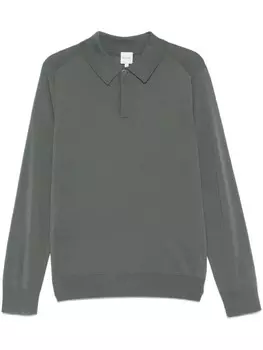Paul Smith шерстяная рубашка поло, зеленый