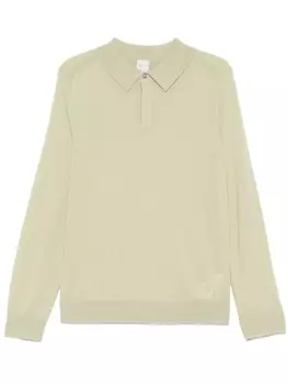 Paul Smith шерстяная рубашка поло, зеленый