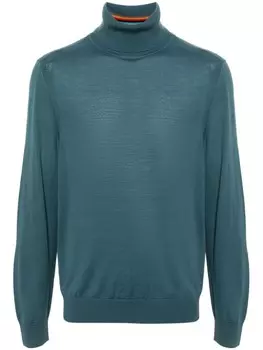 Paul Smith шерстяной джемпер с высоким воротом, синий