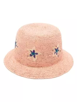Paul Smith шляпа с вышивкой, розовый