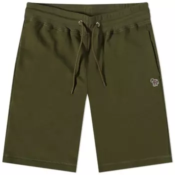 Paul Smith - шорты с принтом зебры, оливковый