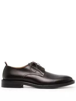 Paul Smith Silva leather Derby shoes, коричневый
